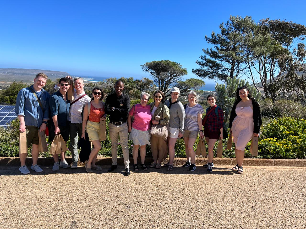 Tour group overlooking the West Coast National Park
